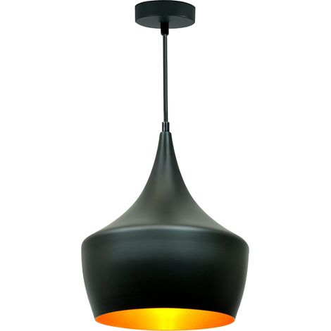 Suspension design métal noir/or E27 Modern 150 cm Polux (1/4)