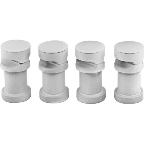 Hudson Reed – Supports muraux en acier blanc RAL 9016 – Fixation horizontale pour radiateurs – Dimensions 60mm x 30mm – Garantie 10 ans (1/2)