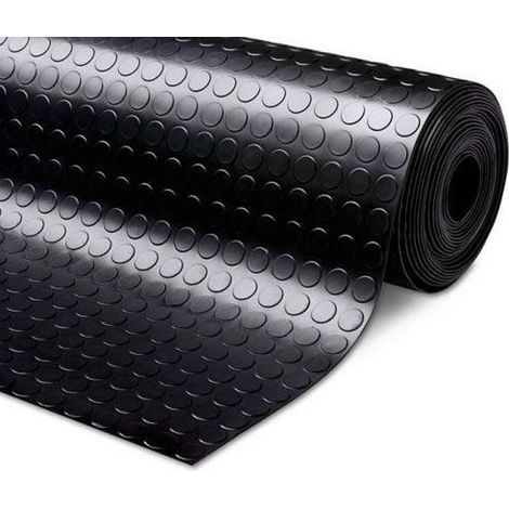 Passatoia Gommata antiscivolo in pvc bollata disponibile in tutte le misure e in 2 colori  Nera - 100x10mt