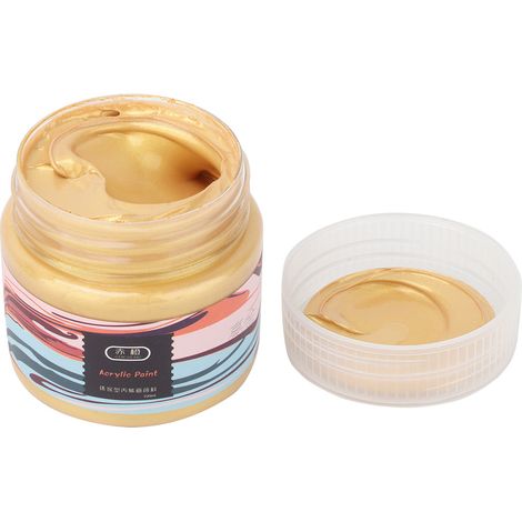 Peinture acrylique 100 ml, couleur métallisée, peinture pour la restauration de bâtiments anciens, peinture pour statues de Bouddha, sculptures et paysages