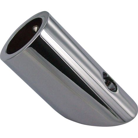 Embase murale 45° - Décor : Chromé - Matériau : Laiton - Pour tube de diamètre : 19 mm - ADLER (1/2)