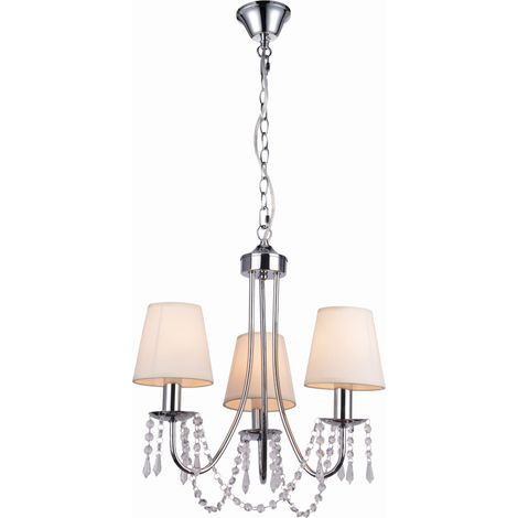 Lampadario Candellux RUTI 33-58713 3xE14 cromo cristalli (1/2)