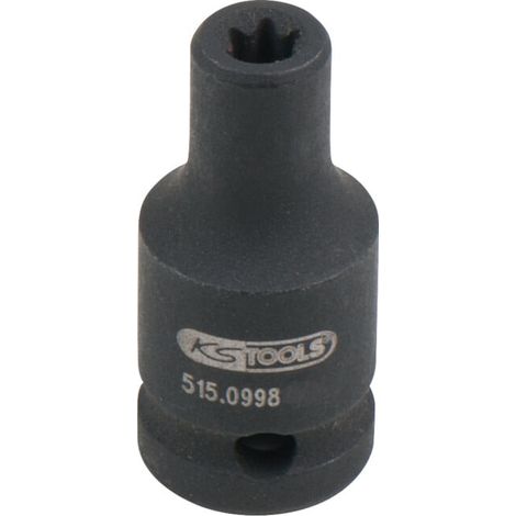 1/4" Douilles à chocs Torx E, courtes, E4 (1/2)
