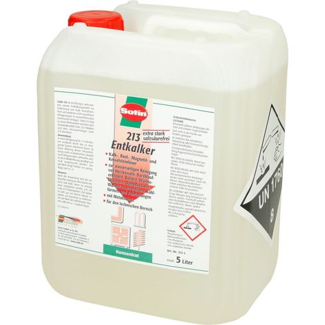 Détartrant 213 ultra puissant 5 litres sans acide chlorhydrique