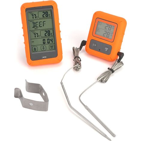 Digitales Doppelfühlerthermometer für Kochen, Fleisch und Lebensmittel – Digitalanzeige TS-TP20 (1/5)