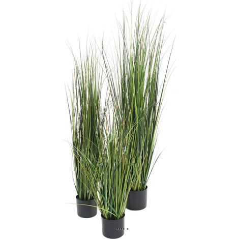 Graminée en pot artificielle Herbe à oignon bambou H 150 cm Vert - dimhaut: H 150 cm - couleur: Vert (1/3)