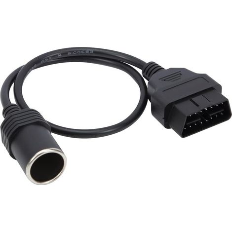 Câble d'alimentation OBD2 16 Broches vers Prise Allume-Cigare Femelle 18 AWG (1/5)