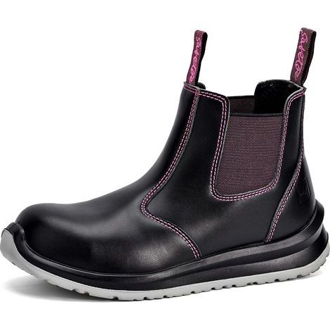 Chaussure de Securite pour les Femmes, M-8025FM Respirant Basket de Securite Montante Legere et Confortable, Botte de Securité pour Travail de Chantier, Embout Composite & Plaque Anti-pénétration (1/5)