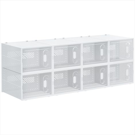 Bibliothèque 8 cubes modulable en PP pour chaussures et rangement (1/5)