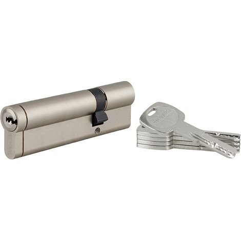 Cilindro europeo Transit 1 30 x 80 mm, nichelato, funzione emergenza, 5 chiavi – THIRARD (1/5)
