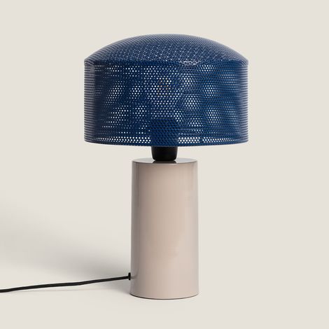 Lampada da Tavolo Metallo Kondavil Beige (1/5)