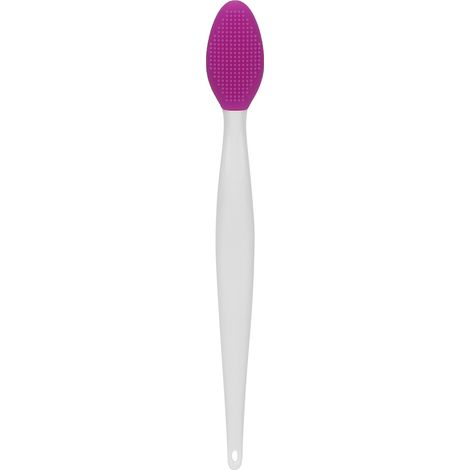 Goupillon double face en silicone souple pour nettoyage profond du nez, exfoliant pour lèvres - violet (1/5)