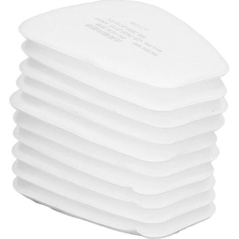 Filtre à particules multicouche 5N11CN, 50 pièces, pour masques respiratoires à gaz séries 6100, 6200, 6800 et 7502 (1/4)
