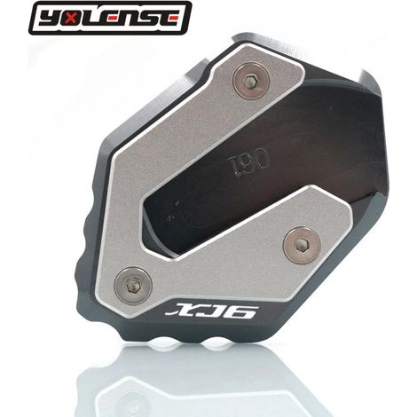 (Titane) Compatible avec Yamaha XJ6 XJ6F XJ6N DIVERSION 2009-2015 : béquille latérale CNC, extension et support. Maxpower (1/4)