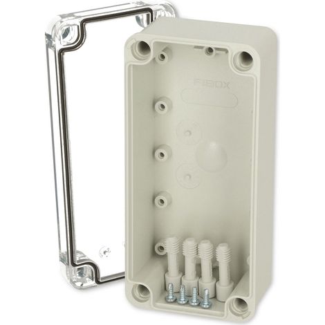 Fibox PC D 65 T Installations-Gehäuse 170 x 80 x 65 Polycarbonat Lichtgrau (RAL 7035) 1 St. (1/2)