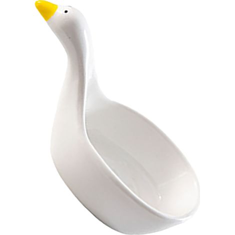Plat à sauce créatif en céramique gaufrée avec motif cygne (1/5)