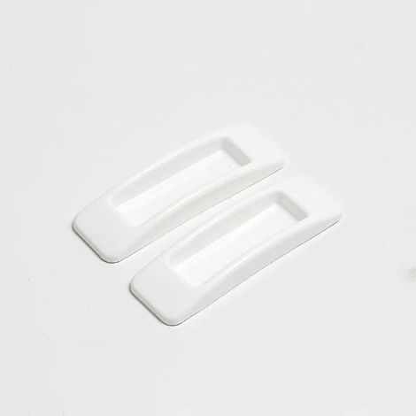 4 Pièces Poignée Autocollante Porte Coulissante - Blanc