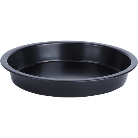 Pizzablech, antihaftbeschichtet, rund, Kuchen-, Brotform, Backform aus Kohlenstoffstahl, Backblech, Küchenhelfer (15 cm)
