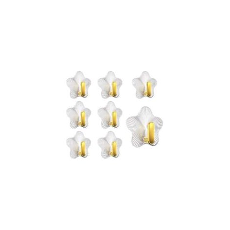 ganci trasparenti autoadesivi, portata massima 5 kg, ganci a stella autoadesivi da parete, per appendere oggetti in bagno, cucina, soffitto, parete, porta, portasciugamani - Crezuo