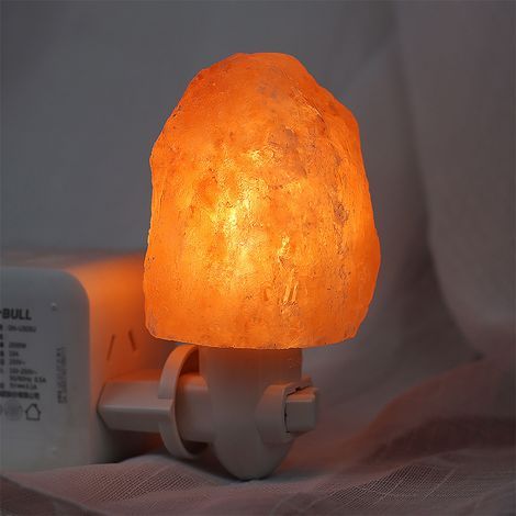 Veilleuse-15W Lampe à Sel Himalaya en Cristal Naturelle 400g [Classe énergétique A+] (1/5)