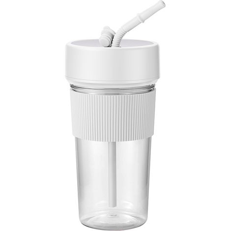Gobelet Blender Portable avec Paille Intégrée Rechargeable, Kit Cadeau Multifonction Mini pour Jus Frais à Domicile ou Déplacement (1/4)