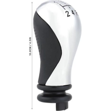 Pommeau De Levier De Vitesses - 5 Vitesses - Pour Citroën Saxo Xsara Xantia C2 C3 C3 Pluriel C3 Picasso C4 C5 C8 Berlingo C-Quatre - Hauteur 10,8 cm - Noir - 1 Pièce (1/4)