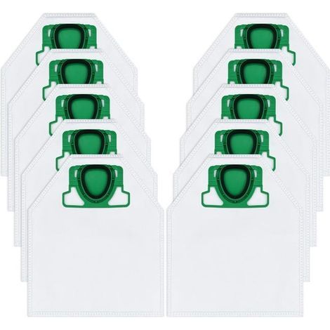 10 Vorwerk Kobold VK200-Beutel – Kompatibel mit FP200/VK200 – Hohe Filtration (1/4)