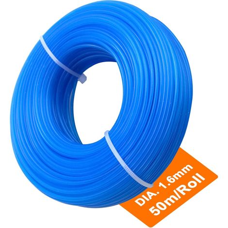 APEX Fil de coupe-bordures en nylon rond de 1,6 mm de diamètre, 100 m, pour jardins et parcs, 1 pièce (1/4)