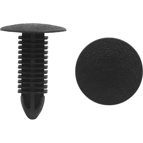 Rivets Plastiques Noirs 20Pcs pour Voiture Fixation (1/4)