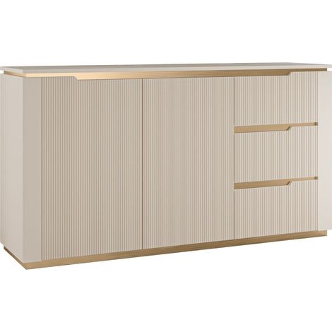 Cómoda Comfivo Ovitas , Con cajones y puertas, Número de cajones: 3, 84x153x40cm