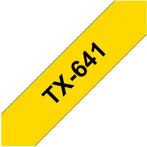 TX641 - Noir sur jaune - 1,8cm