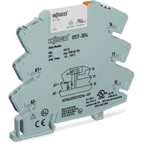 Module relais Wago jumflex 857-304 24V courant 6A