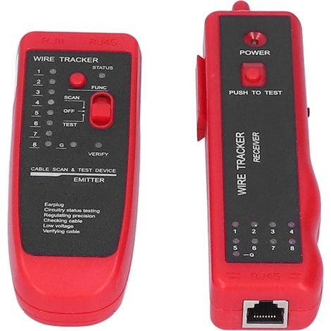 Le localisateur de lignes numériques TF-008A, testeur de lignes téléphoniques et de câbles, et instrument de mesure de réseau sont adaptés à une utilisation sur les chantiers de construction. (1/5)