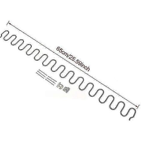 Ressorts de rechange pour fauteuils de canapé, avec clips, disponibles en longueurs de 45/50/60/65/70 cm, hauteur maximale 65 cm. (1/5)