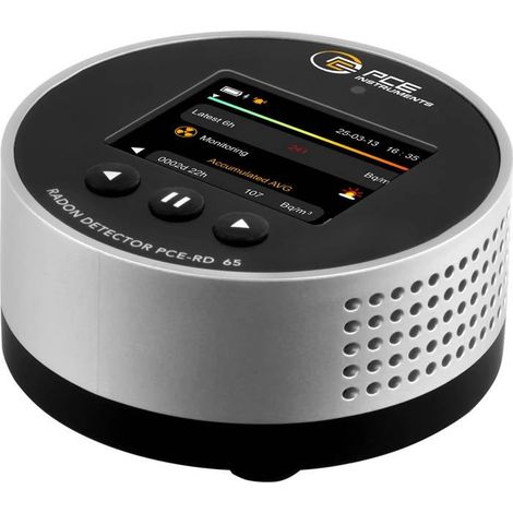Appareil de mesure du radon PCE Instruments PCE-RD 65 3.3 - 37000 Bq/m³ avec fonction enregistreur de données étalonné