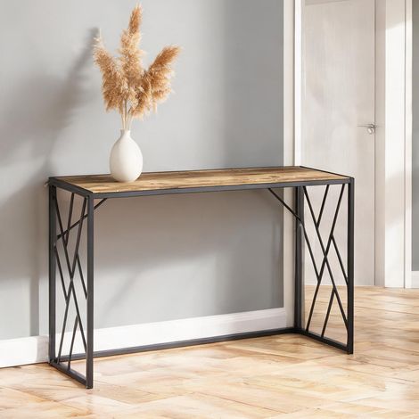 Console marrone en legno truciolare Metallo 120 x 35 x 75 cm (1/5)