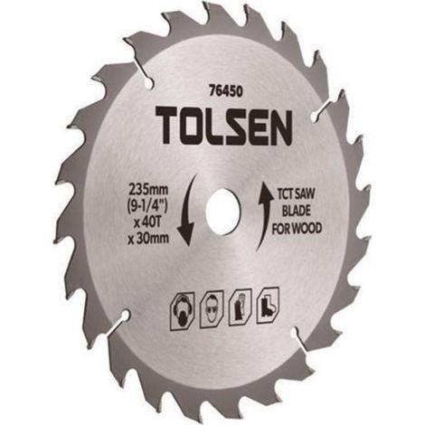 DISCO PER SEGA CIRCOLARE TCT TAGLIO LEGNO 254X40TX30 (254x40Tx30mm)
