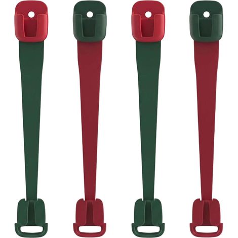 CCYKXA 4er-Set Haken zum Aufhängen von Weihnachtsdekorationen, Kunststoffhalter für Kränze, Kamin, Veranda, Tür und Weihnachtsbaum (1/5)