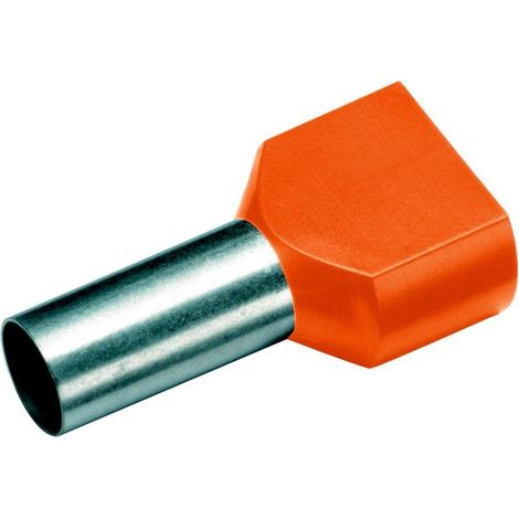 Cimco 18 2418 Capocorda doppio 4 mm² Parzialmente isolato Arancione 100 pz. (1/2)
