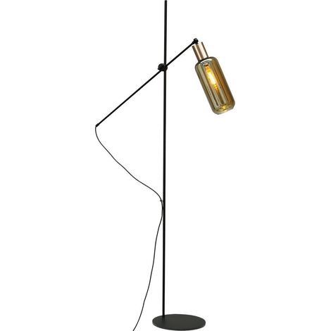 Lampadaire noir Bounty réglable avec verre cylindrique - 1471-05-02-5 (1/3)