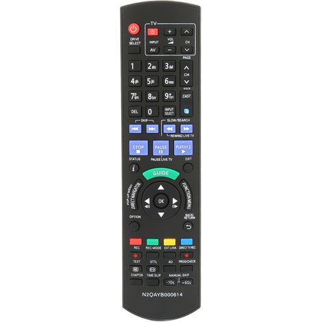 Télécommande Panasonic N2QAYB000614 compatible avec les modèles DMR-BWT700EB et DMR-BWT800EB (1/5)