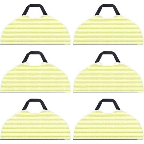 Paquete de 6 paños de limpieza de repuesto para aspirador robot Shark RV2610WA AV2610WA AI Ultra 2 en 1, fregona de microfibra para accesorios Shark AI Ultra (1/4)