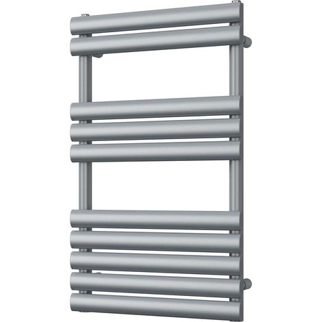 Omeara - Silver Towel Radiator - H825mm x W500mm (1/3)