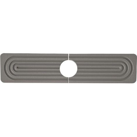 Protection anti-éclaboussures pour robinet d'évier de cuisine en diatomite, 61 cm, plateau d'évier de séchage en pierre soignée, moderne, tapis absorbant pour comptoir de cuisine (gris foncé, 60 x 10