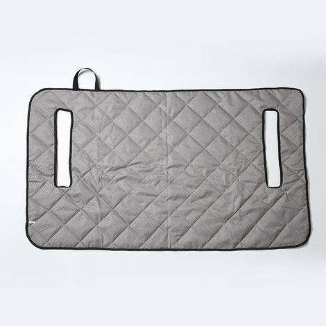 Housse de siège double grise pour voiturette de golf (129 × 78 cm) — Coussin doux, moelleux, antidérapant et chaud (1/5)