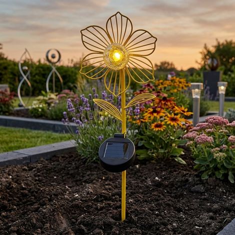 Lunaria Canary Solar Flower Stake Light (1/2)
