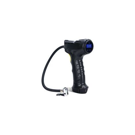 Compressore d'aria cordless da 120 W – Gonfiatore per pneumatici con 3 ugelli – Luce LED – Ricaricabile tramite USB – Pressione massima 150 psi (1/4)