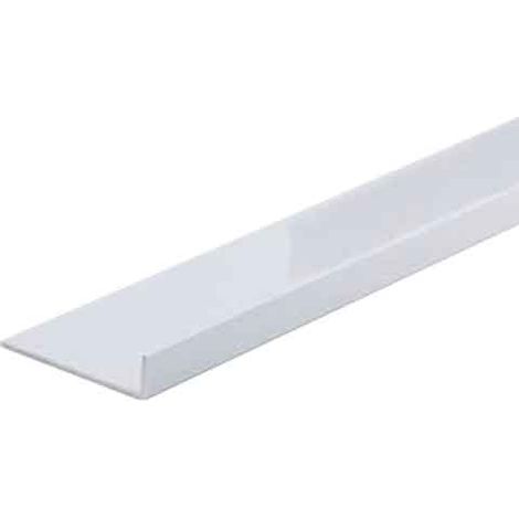 PARASPIGOLO LISCIO IN PVC TIPO 'L' 40x10 mm - Barra 2 mt