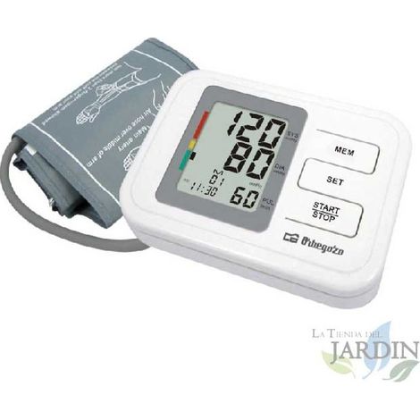 Misuratore di pressione sanguigna da polso Orbegozo 2 memorie da 60 misurazioni Schermo LCD Registrazione di data e ora