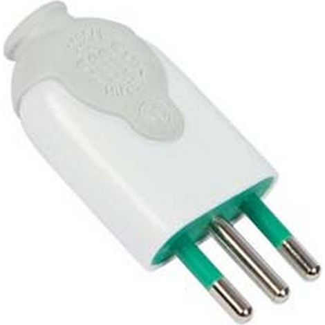 10PZ SPINA DRITTA 2 POLI + TERRA 10A BIANCA - bianca 80010